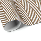 Papier Cadeau Écorce Brown et blanche (Coin rond)