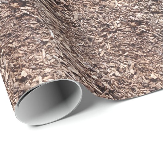 Papier Cadeau Écorce d'arbre, Nature, Brown (Coin rond)