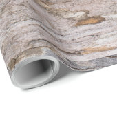 Papier Cadeau Écorce d'arbre plat (Coin rond)