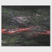 Papier Cadeau écorce de bois mossy roux (Plat)