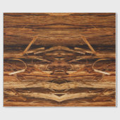 Papier Cadeau Écorce de bois texturée de cèdre (Plat)