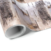 Papier Cadeau Écorce de bouleau (Coin rond)