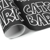 Papier Cadeau Écorce de chats (Coin rond)