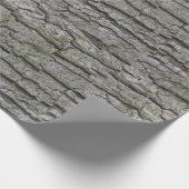 Papier Cadeau Écorce Rustique Faux Gris Sec (Coin)