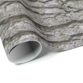 Papier Cadeau Écorce Rustique Faux Gris Sec (Coin rond)