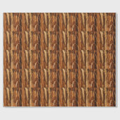 Papier Cadeau Écorce texturée de cèdre (Plat)