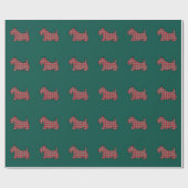 Papier cadeau Écossais Terrier Rouge (Plat)