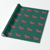 Papier cadeau Écossais Terrier Rouge (Déroulé)