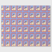 Papier Cadeau Ecosse Terrier Joyeux Noël Bonne année (Plat)