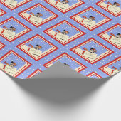 Papier Cadeau Ecosse Terrier Joyeux Noël Bonne année (Coin)