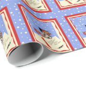 Papier Cadeau Ecosse Terrier Joyeux Noël Bonne année (Coin rond)