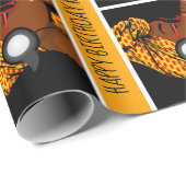 Papier Cadeau Écoute Personnalisée Des Tunes (Coin rond)