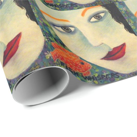 PAPIER CADEAU ÉCOUTER DES CHUCHOTEMENTS DE POISSONS (Coin rond)