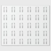 Papier Cadeau Écouter en 3D Le Stole de prêtre en argent (Plat)