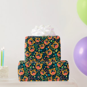 Papier Cadeau Écoutez-Moi Tigre Tigre Tige Jungle Animaux Enfant