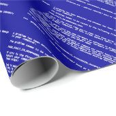 Papier Cadeau Écran bleu de la mort (Coin rond)