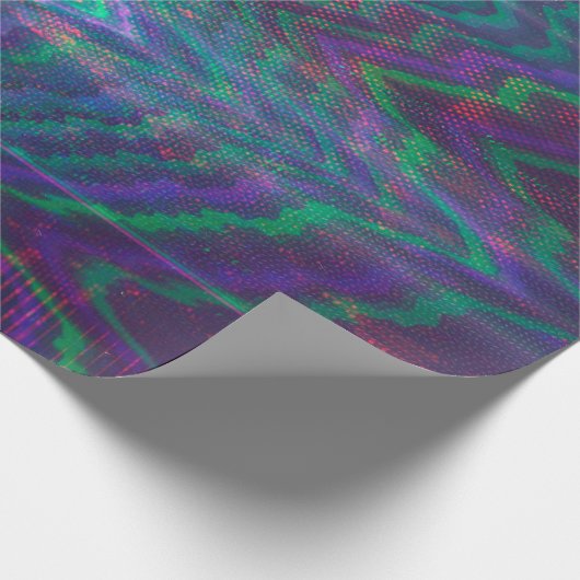 Papier Cadeau Écran de test abstrait (Coin)