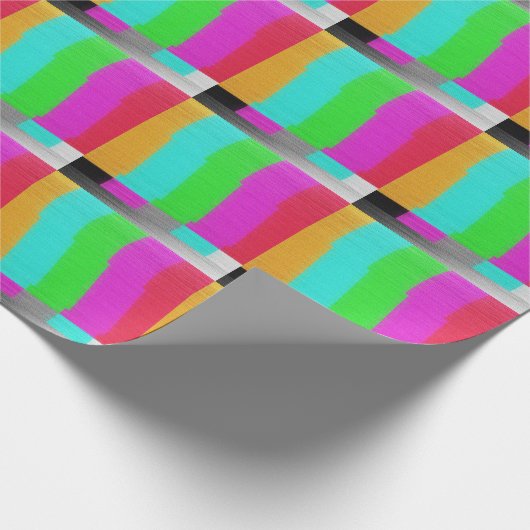 Papier Cadeau Écran d'essai : Effet de texture de rayures. (Coin)