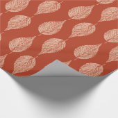 Papier Cadeau Écran Feuille de hêtre, Mandarin Orange (Coin)
