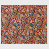 Papier Cadeau Écrans Tissu oriental (Plat)