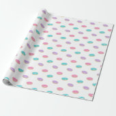 Papier Cadeau Écrasage Motif des beignets à épandre mignon (Déroulé)