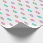 Papier Cadeau Écrasage Motif des beignets à épandre mignon (Coin)