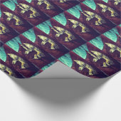 Papier Cadeau Écrasé Indigo (Coin)