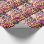 Papier Cadeau Écrasement de sucrerie (Coin)