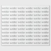 Papier Cadeau Écrire du papier d'enrobage (Plat)