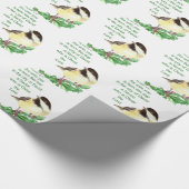 Papier Cadeau Écriture chrétienne de Noël Sticker Écriture (Coin)