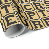 Papier Cadeau Écriture, étude biblique (Coin rond)