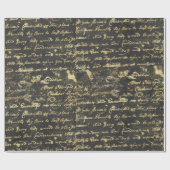 Papier Cadeau Écriture manuscrite en noir vieil Arrière - plan n (Plat)