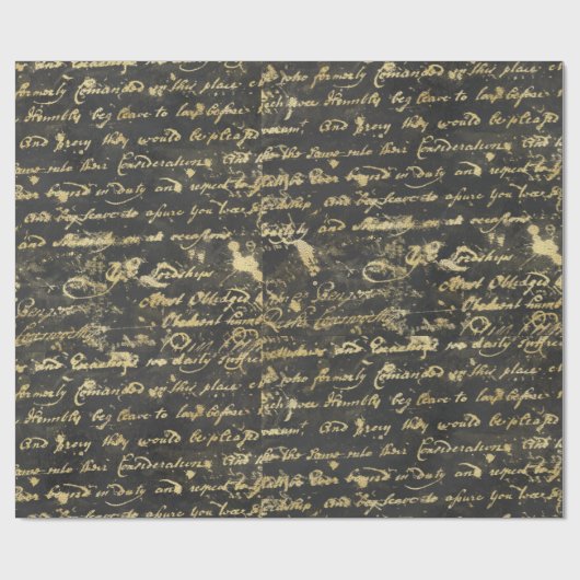 Papier Cadeau Écriture manuscrite en noir vieil Arrière - plan n (Plat)