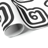 Papier Cadeau Écriture thaïlandaise numéro 2 / Deux / ๒ (Song) (Coin rond)