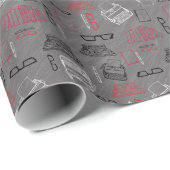 Papier Cadeau Écrivain (Coin rond)