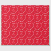 Papier Cadeau Écrivain Au Travail Rouge (Plat)