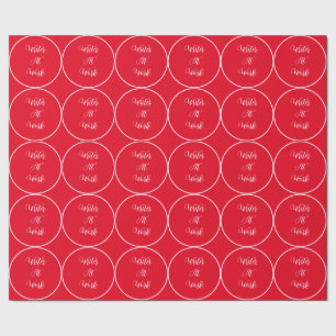 Papier Cadeau Écrivain Au Travail Rouge