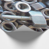 Papier Cadeau Écrous - et - boulons (Coin)