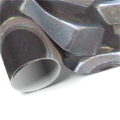 Papier Cadeau Écrous - et - boulons (Coin rond)