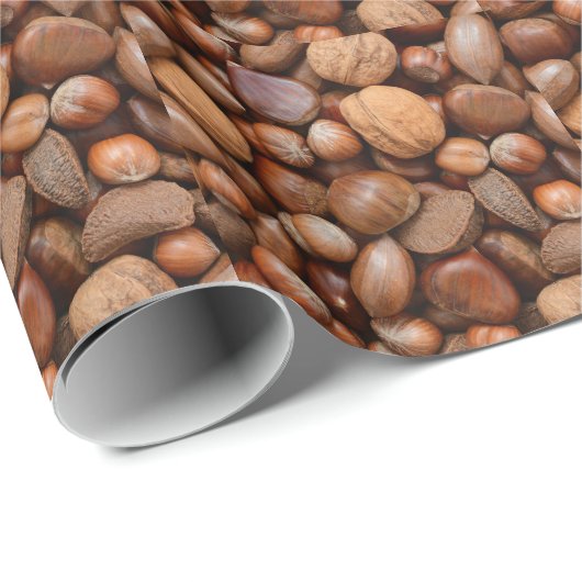 Papier Cadeau Écrous mélangés (Coin rond)