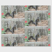 Papier Cadeau Écureuil (Plat)