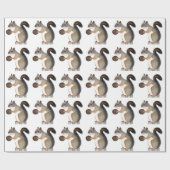 Papier Cadeau Écureuil (Plat)