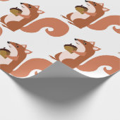 Papier Cadeau Écureuil à la noix (Coin)