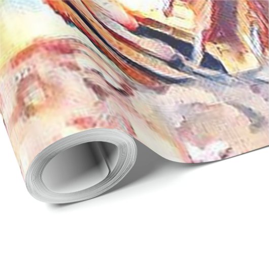 Papier Cadeau écureuil aquarell (Coin rond)