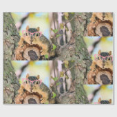 Papier Cadeau Écureuil chic (Plat)