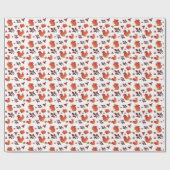 Papier Cadeau Écureuil d'automne (Plat)