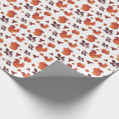 Papier Cadeau Écureuil d'automne (Coin)