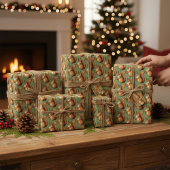 Papier Cadeau Écureuil de la Forêt Amicale