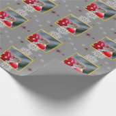 Papier Cadeau Écureuil de Noël (Coin)