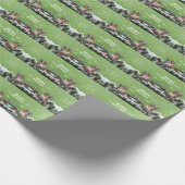 Papier Cadeau Écureuil Noël Vacances Papier d'enveloppement (Coin)